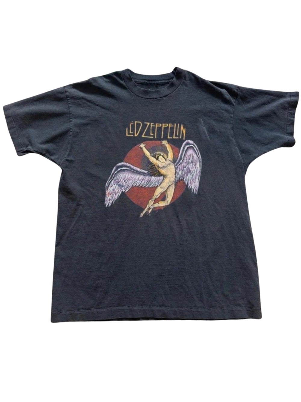 Gildan Black Led Zeppelin Graphic Tee with Red Sun